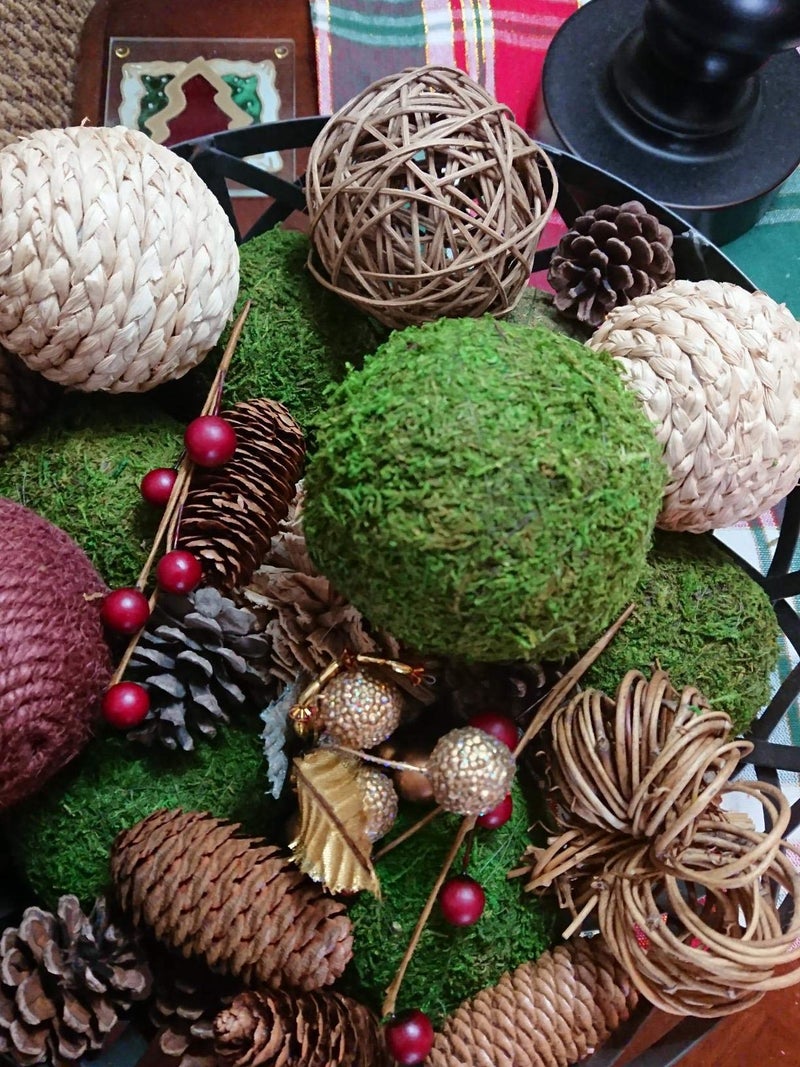 Dycica Farmoo Moss Balls Preserved All Natural, 3.5"-Set of 6 (Natural Green) - Image 3
